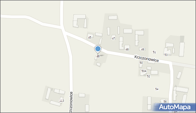 Krzczonowice, Krzczonowice, 46, mapa Krzczonowice