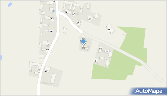 Krzczonowice, Krzczonowice, 68, mapa Krzczonowice