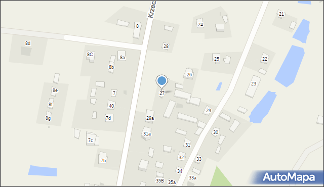Krzeczanowo, Krzeczanowo, 27, mapa Krzeczanowo