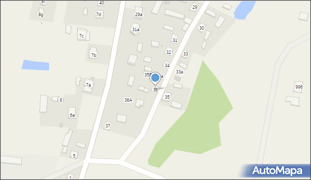 Krzeczanowo, Krzeczanowo, 36, mapa Krzeczanowo