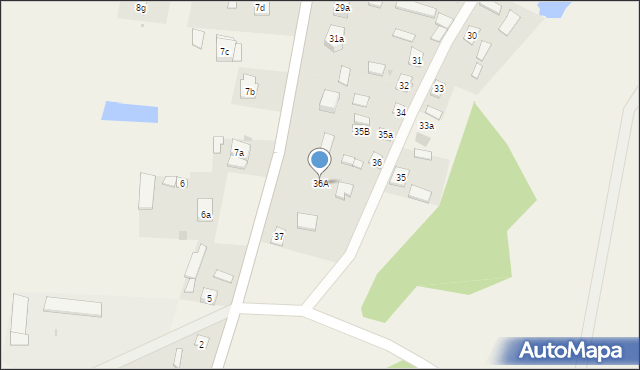 Krzeczanowo, Krzeczanowo, 36A, mapa Krzeczanowo