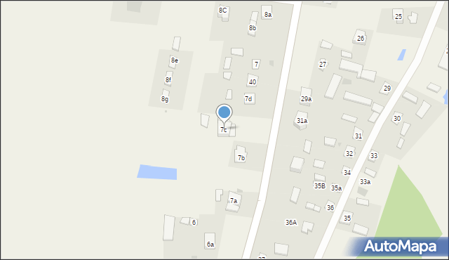 Krzeczanowo, Krzeczanowo, 7c, mapa Krzeczanowo