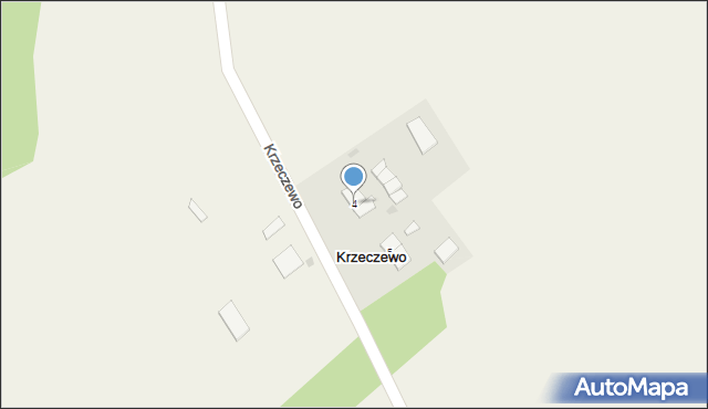 Krzeczewo, Krzeczewo, 4, mapa Krzeczewo