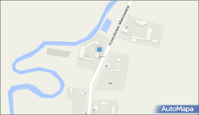 Krzeczkowo-Gromadzyn, Krzeczkowo-Gromadzyn, 19, mapa Krzeczkowo-Gromadzyn