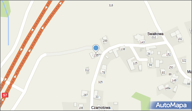 Krzeczów, Krzeczów, 135, mapa Krzeczów