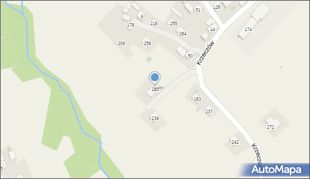 Krzeczów, Krzeczów, 240, mapa Krzeczów