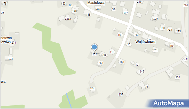 Krzeczów, Krzeczów, 252, mapa Krzeczów