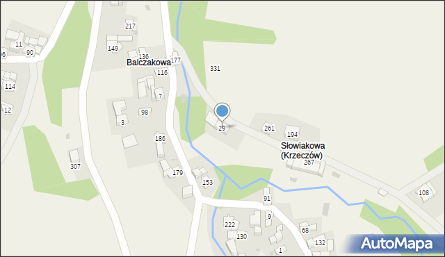 Krzeczów, Krzeczów, 29, mapa Krzeczów