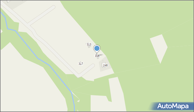 Krzeczów, Krzeczów, 316, mapa Krzeczów