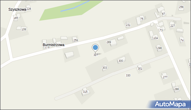 Krzeczów, Krzeczów, 327, mapa Krzeczów