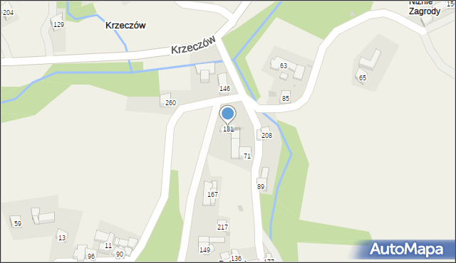 Krzeczów, Krzeczów, 39, mapa Krzeczów