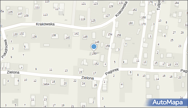 Krzeczów, Krakowska, 150, mapa Krzeczów