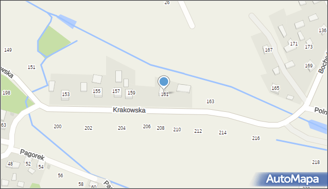 Krzeczów, Krakowska, 161, mapa Krzeczów