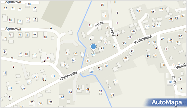 Krzeczów, Krakowska, 41, mapa Krzeczów