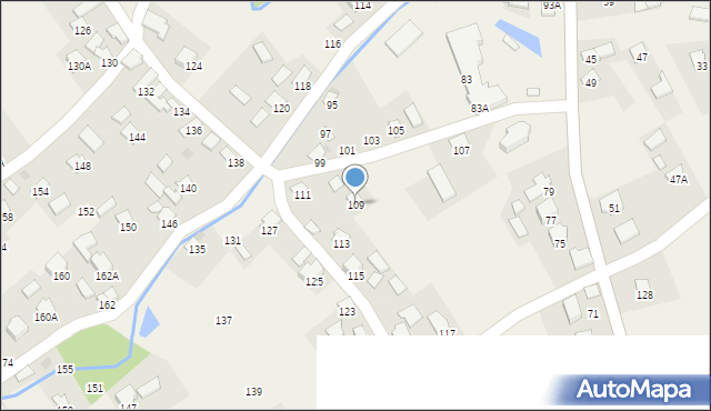 Krzeczowice, Krzeczowice, 109, mapa Krzeczowice