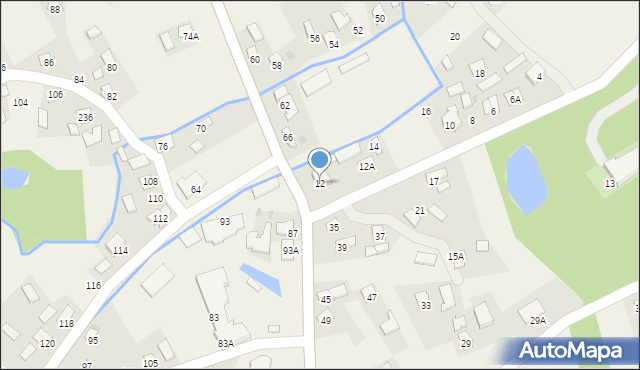 Krzeczowice, Krzeczowice, 12, mapa Krzeczowice