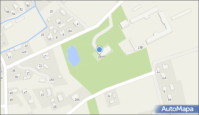 Krzeczowice, Krzeczowice, 13, mapa Krzeczowice
