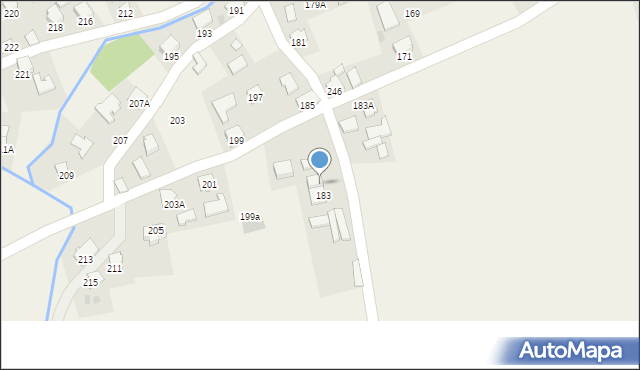 Krzeczowice, Krzeczowice, 183C, mapa Krzeczowice