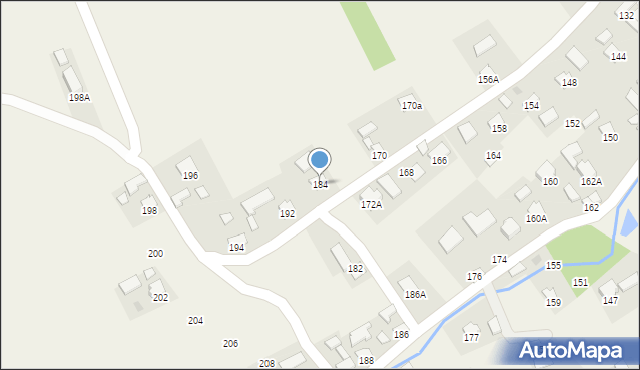 Krzeczowice, Krzeczowice, 184, mapa Krzeczowice