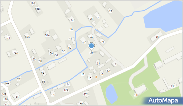 Krzeczowice, Krzeczowice, 20, mapa Krzeczowice