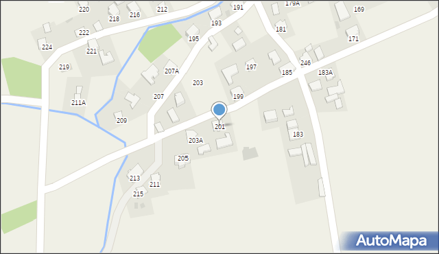 Krzeczowice, Krzeczowice, 201, mapa Krzeczowice