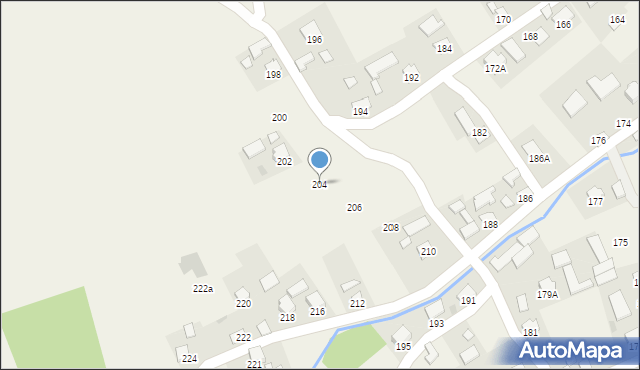 Krzeczowice, Krzeczowice, 204, mapa Krzeczowice