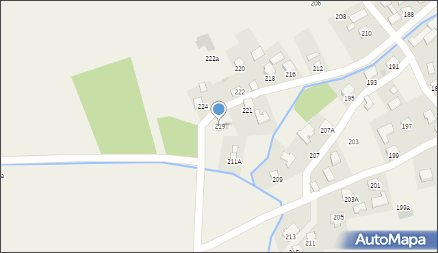 Krzeczowice, Krzeczowice, 219, mapa Krzeczowice