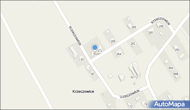 Krzeczowice, Krzeczowice, 273, mapa Krzeczowice