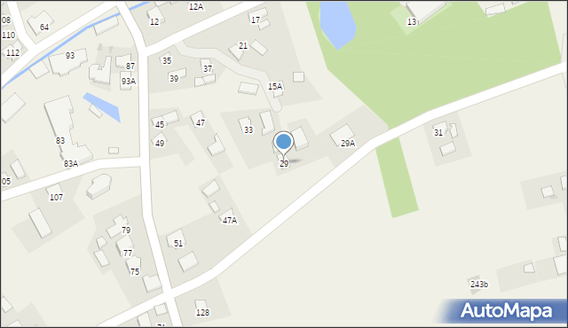 Krzeczowice, Krzeczowice, 29, mapa Krzeczowice