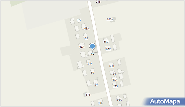 Krzeczowice, Krzeczowice, 61, mapa Krzeczowice