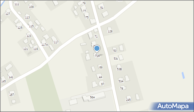 Krzeczowice, Krzeczowice, 71A, mapa Krzeczowice