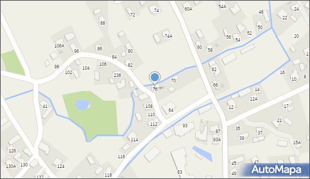 Krzeczowice, Krzeczowice, 76, mapa Krzeczowice