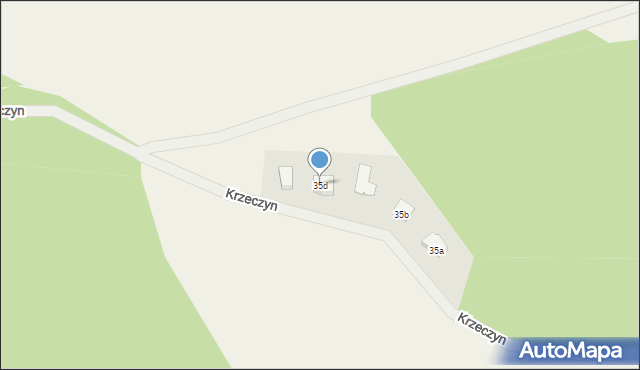 Krzeczyn, Krzeczyn, 35d, mapa Krzeczyn