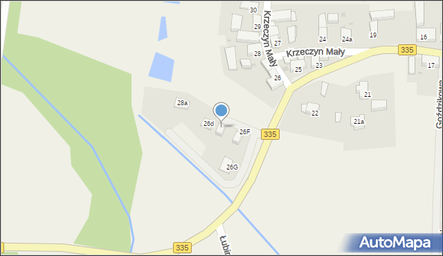 Krzeczyn Mały, Krzeczyn Mały, 26e, mapa Krzeczyn Mały