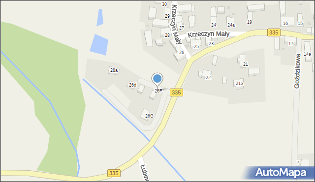 Krzeczyn Mały, Krzeczyn Mały, 26F, mapa Krzeczyn Mały