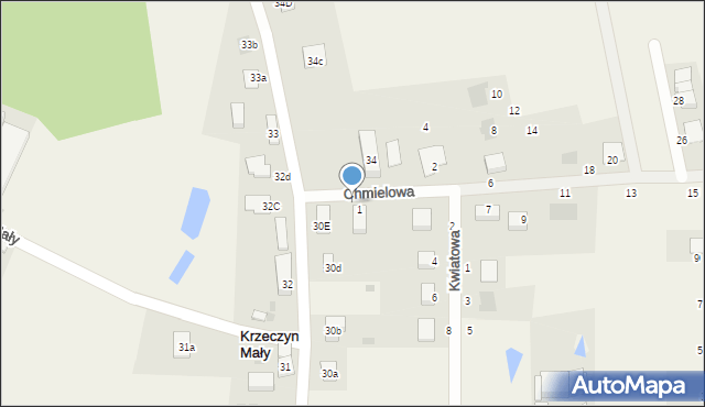 Krzeczyn Mały, Krzeczyn Mały, 39f, mapa Krzeczyn Mały
