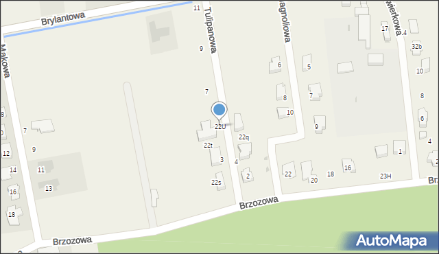 Krzeczyn Wielki, Krzeczyn Wielki, 22U, mapa Krzeczyn Wielki