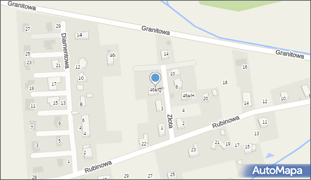 Krzeczyn Wielki, Krzeczyn Wielki, 46a/Q, mapa Krzeczyn Wielki