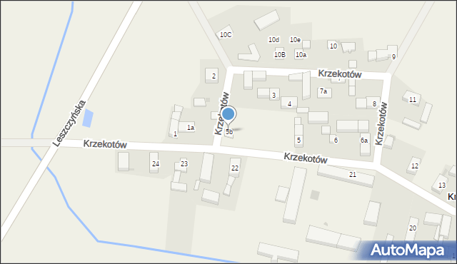 Krzekotów, Krzekotów, 5b, mapa Krzekotów
