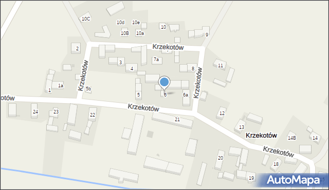 Krzekotów, Krzekotów, 6, mapa Krzekotów