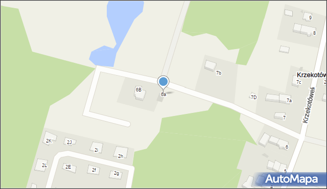 Krzekotówek, Krzekotówek, 6a, mapa Krzekotówek