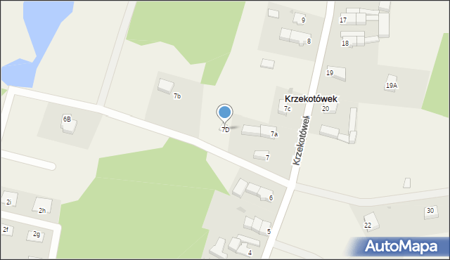 Krzekotówek, Krzekotówek, 7D, mapa Krzekotówek