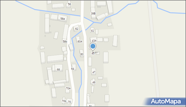Krzelków, Krzelków, 45, mapa Krzelków
