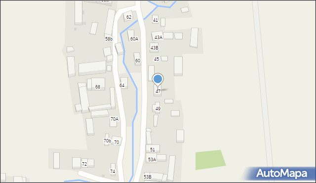 Krzelków, Krzelków, 47, mapa Krzelków