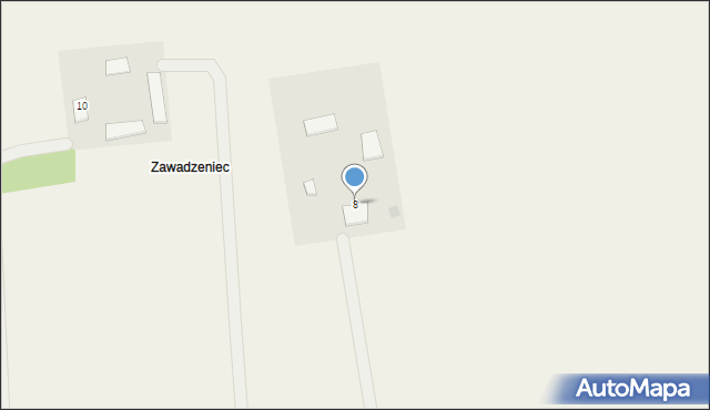 Krzemień, Krzemień, 8, mapa Krzemień