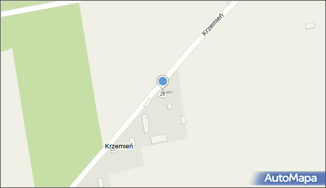 Krzemień, Krzemień, 28, mapa Krzemień