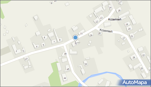 Krzemień, Krzemień, 31, mapa Krzemień