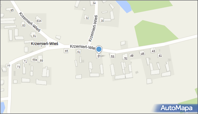 Krzemień-Wieś, Krzemień-Wieś, 57, mapa Krzemień-Wieś