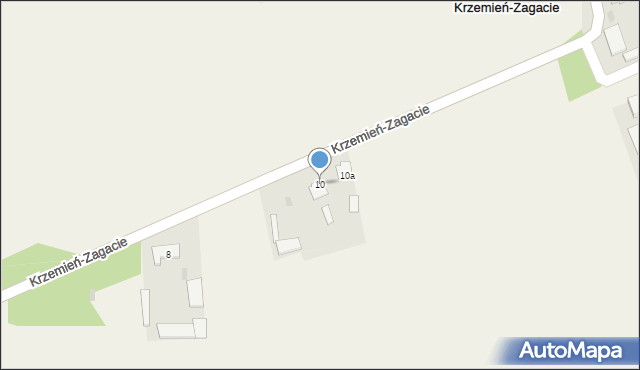 Krzemień-Zagacie, Krzemień-Zagacie, 10, mapa Krzemień-Zagacie