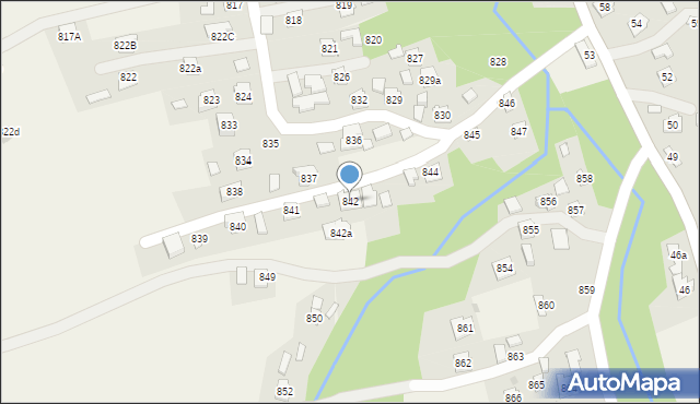 Krzemienica, Krzemienica, 842, mapa Krzemienica